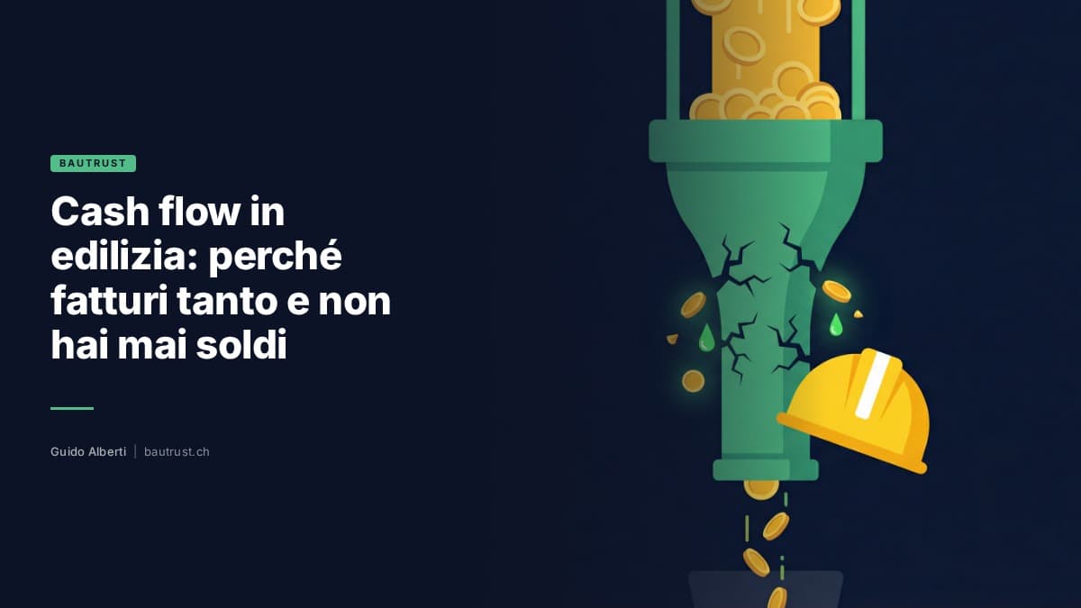 Cash flow in edilizia: perché fatturi tanto e non hai mai soldi