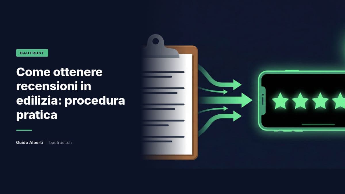 Come ottenere recensioni in edilizia: procedura pratica