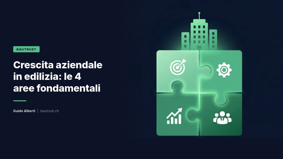 Crescita aziendale in edilizia: le 4 aree fondamentali