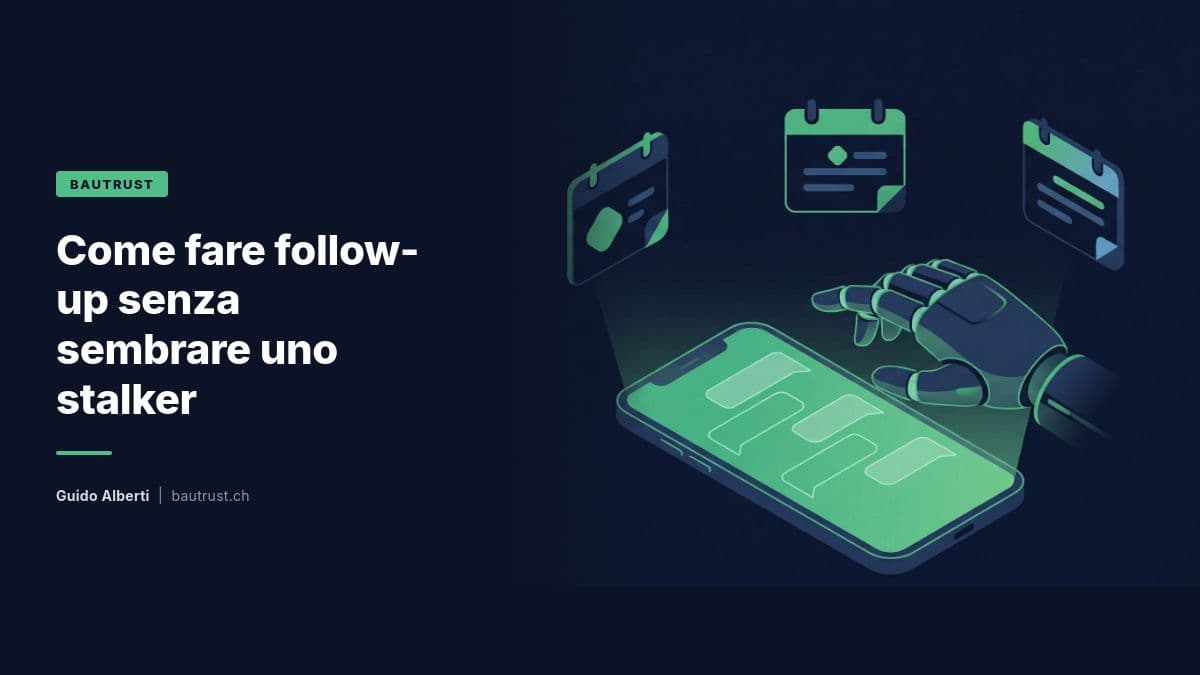 Come fare follow-up senza sembrare uno stalker