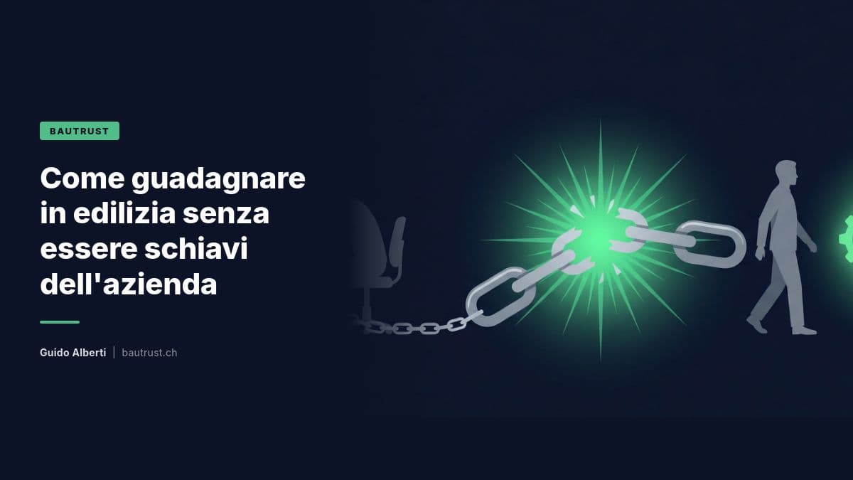 Come guadagnare in edilizia senza essere schiavi dell'azienda