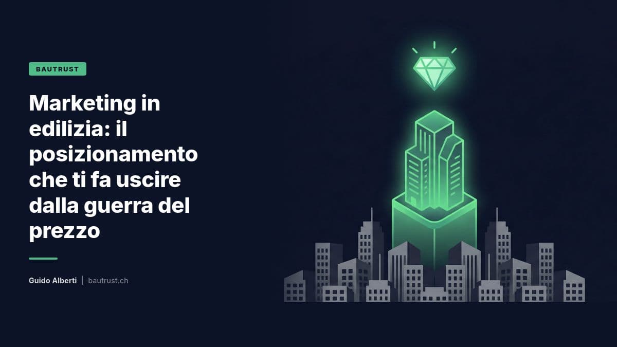 Marketing in edilizia: uscire dalla guerra del prezzo