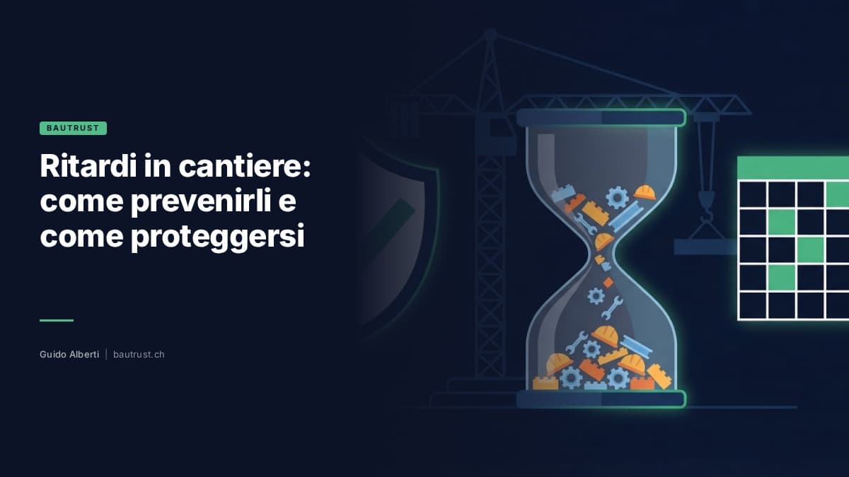 Ritardi in cantiere: come prevenirli e come proteggersi