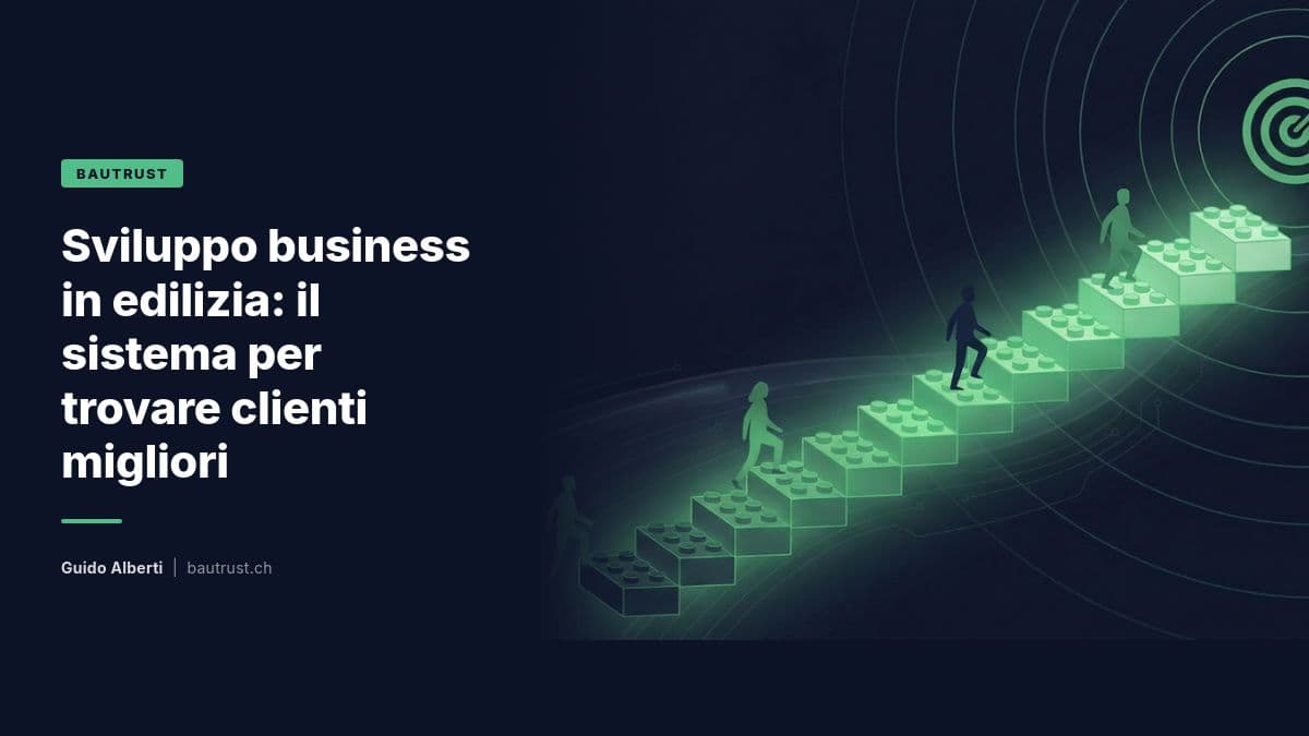 Sviluppo business in edilizia: il sistema per trovare clienti migliori